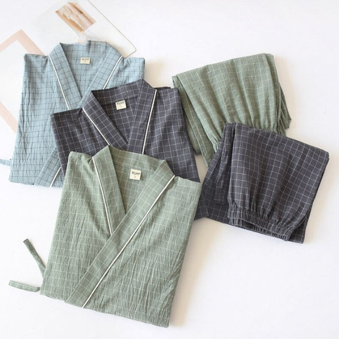 Checks Pattern Pajamas For Men