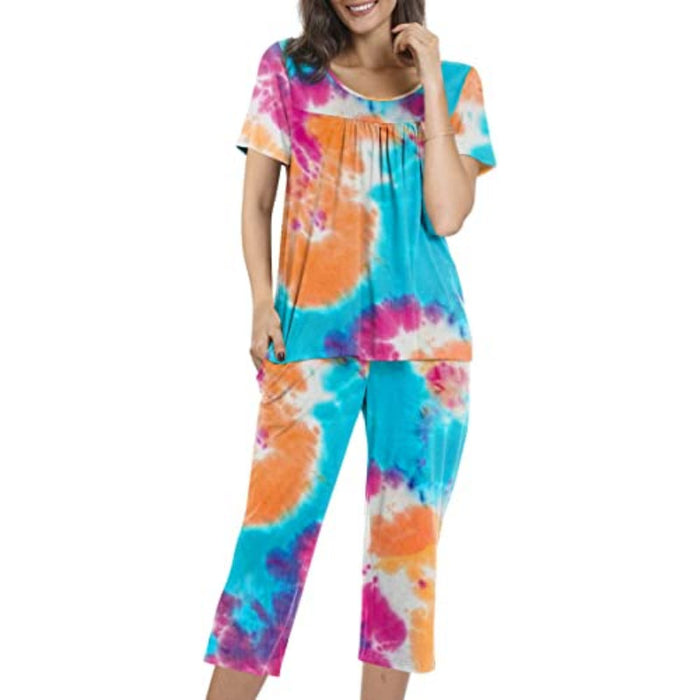 Printed 2 Piece Womens Pajama Sets