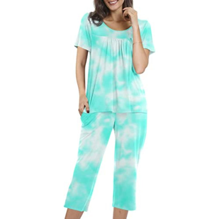 Printed 2 Piece Womens Pajama Sets