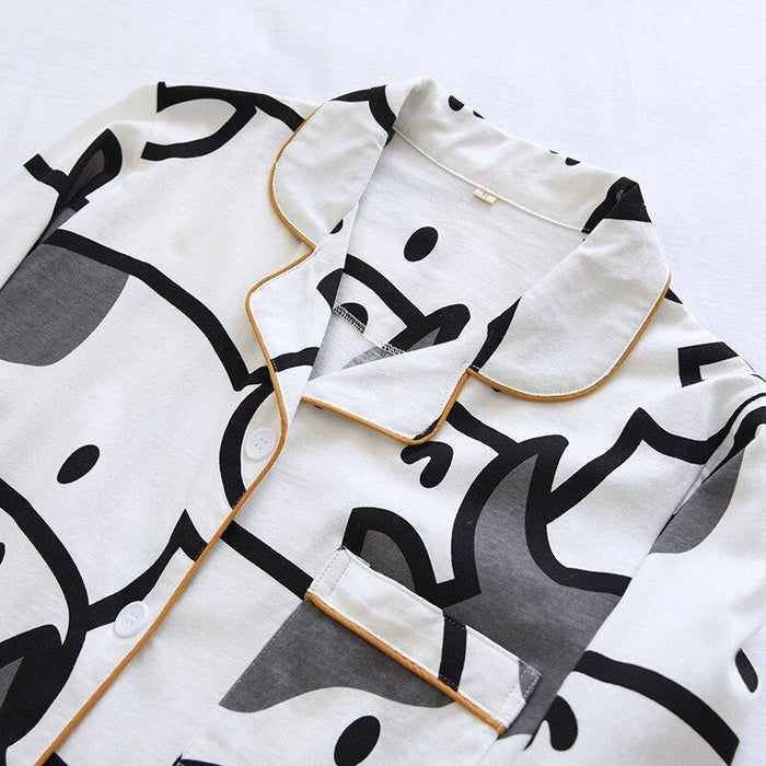 Cow Pattern Men's Pajamas Set