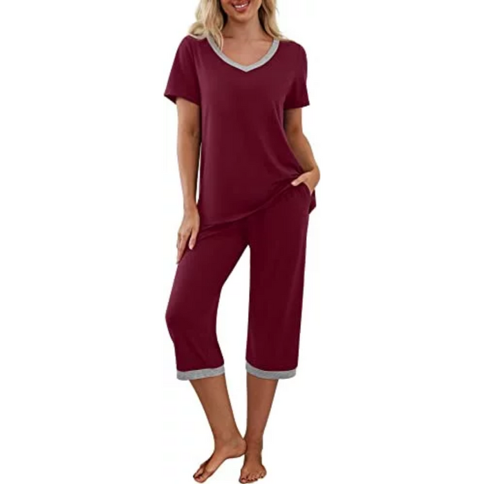 Women Sleepwear Night  Pajamas Set