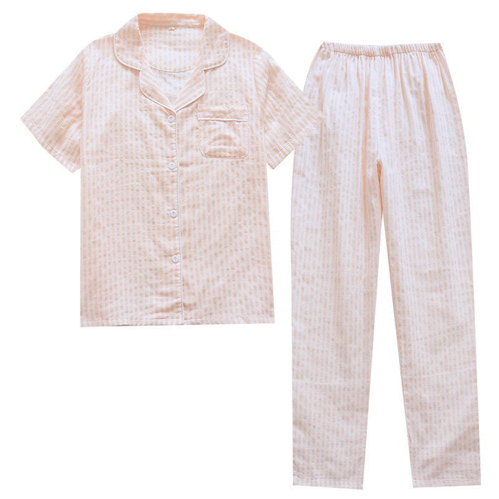 Stripes Printed Short Sleeve Pyjamas