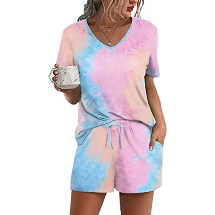 Short Sleeve Pajama Set For Women