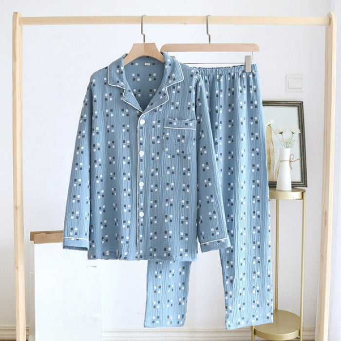 Dot Pattern Men's Pajamas Set