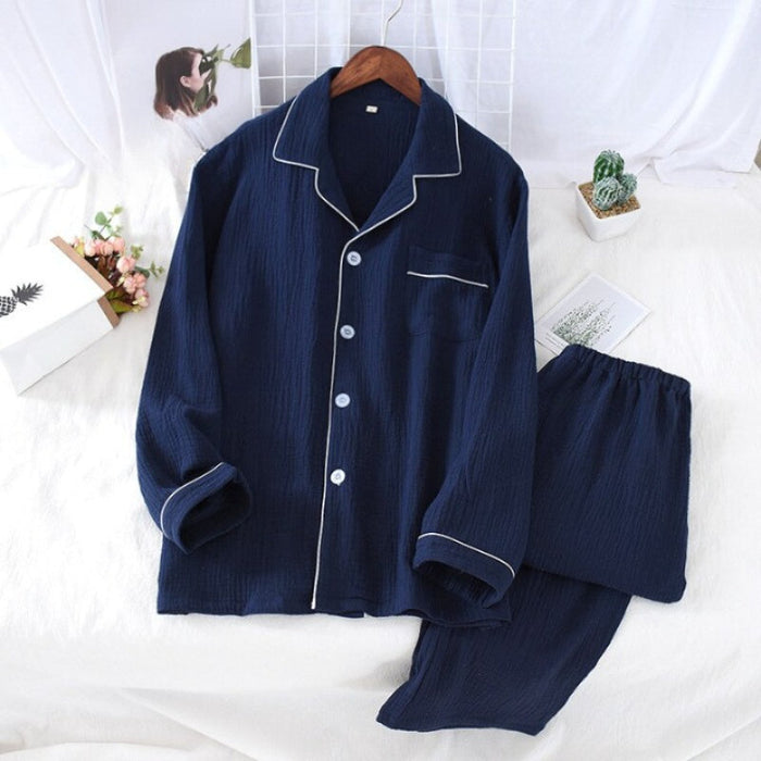 Solid Classic Men's Pajamas Set