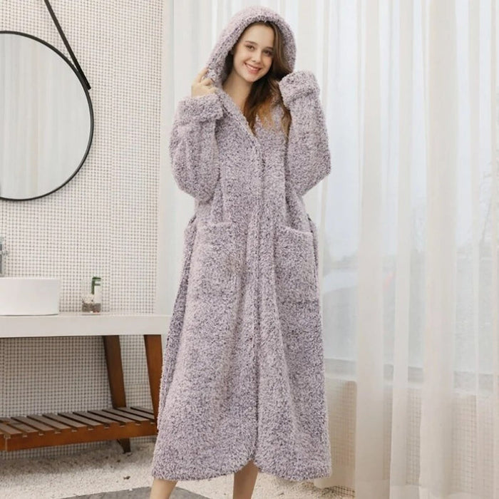 Warm Fleece Couples Dressing Gown