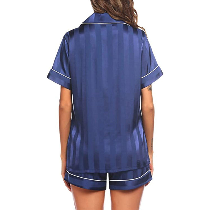 Striped Women's Short Sleeve Sleepwear