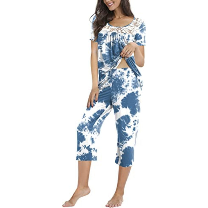 Printed 2 Piece Womens Pajama Sets