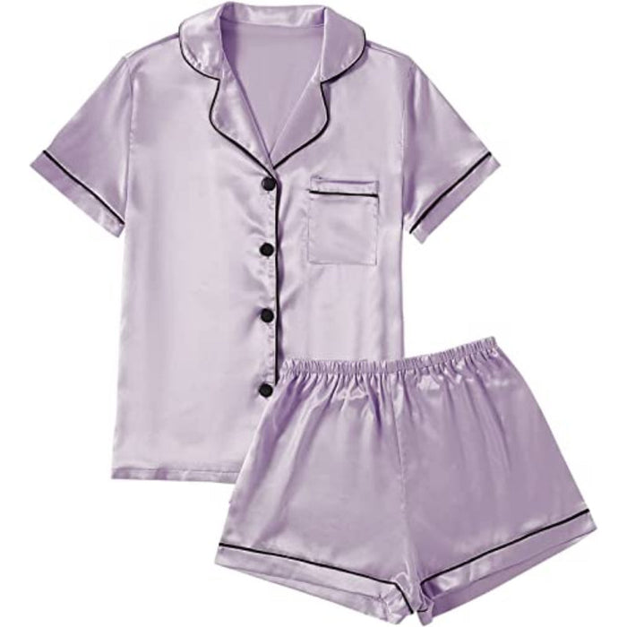 Short Sleeve With Shorts Pajamas Set