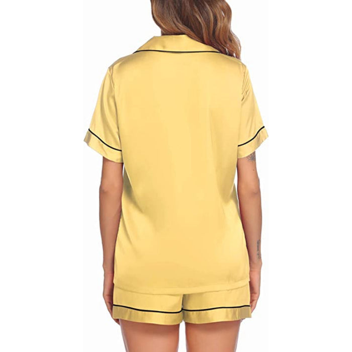 Solid Women's Short Sleeve Sleepwear