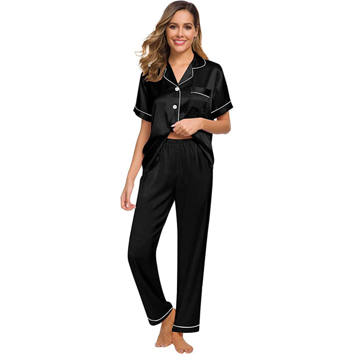 Women Pajama Two-piece Sleepwear Set