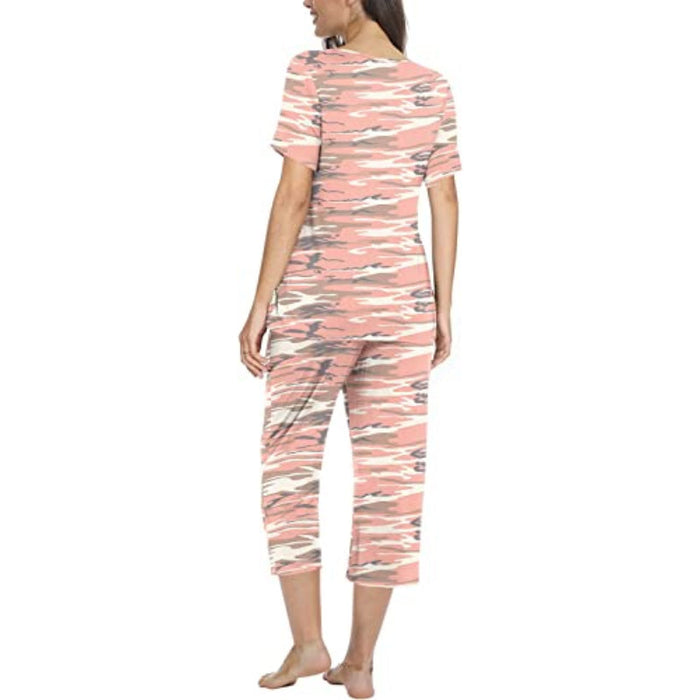 Printed 2 Piece Womens Pajama Sets