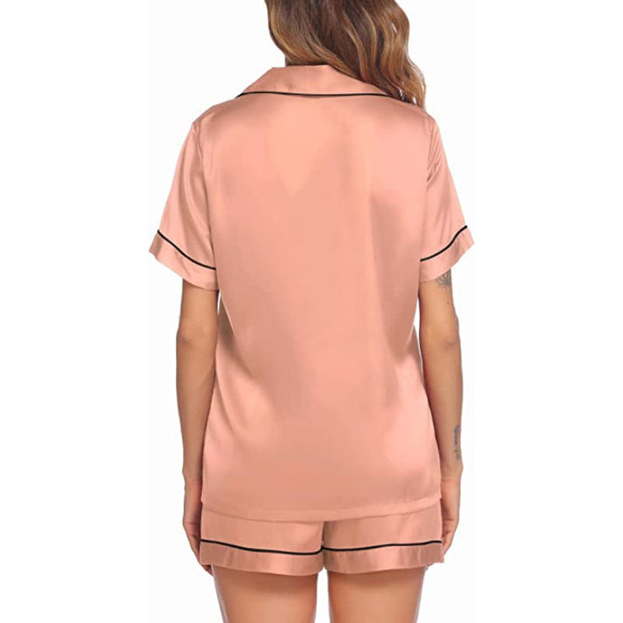 Solid Women's Short Sleeve Sleepwear