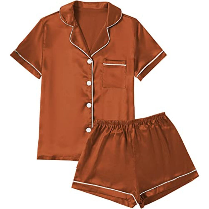 Short Sleeve With Shorts Pajamas Set