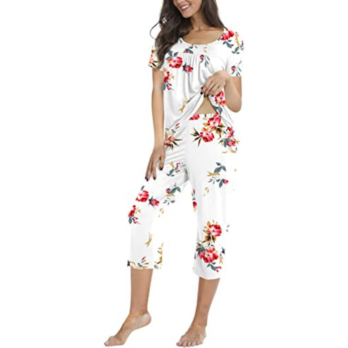 Printed 2 Piece Womens Pajama Sets