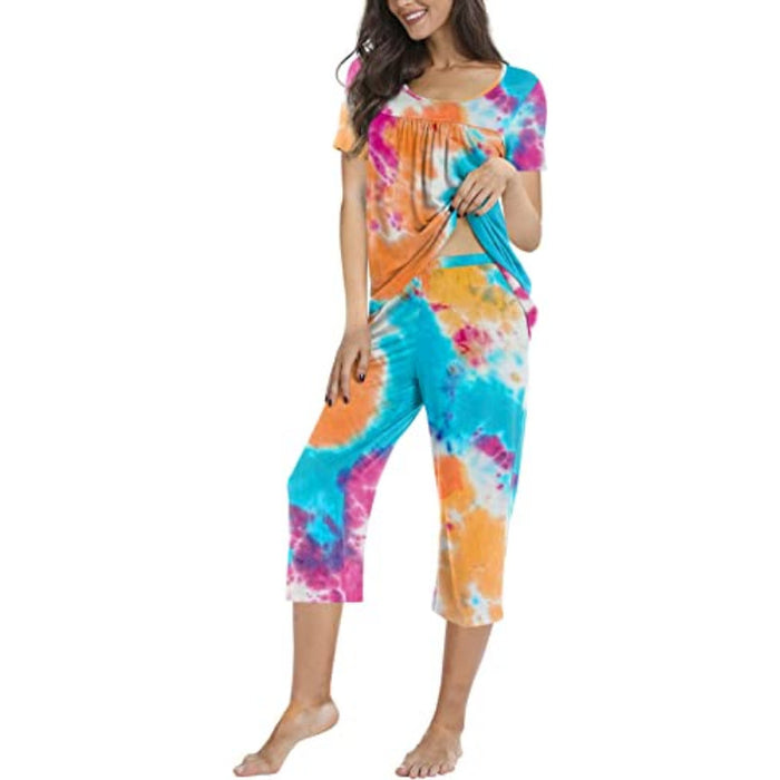 Printed 2 Piece Womens Pajama Sets