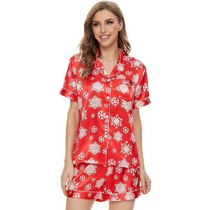 Silk Satin Short Sleeve Loungewear