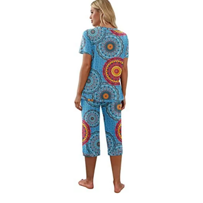 Printed Casual Pajama Set For Women