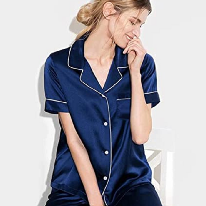 Women's Silk Satin Two-Piece Sleepwear