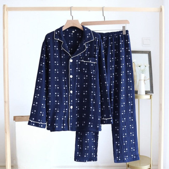 Dot Pattern Men's Pajamas Set