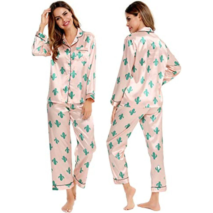 Women Pajama Two-piece Sleepwear Set