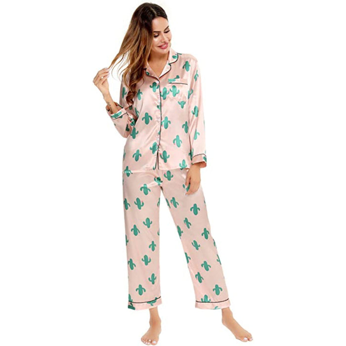 Women Pajama Two-piece Sleepwear Set