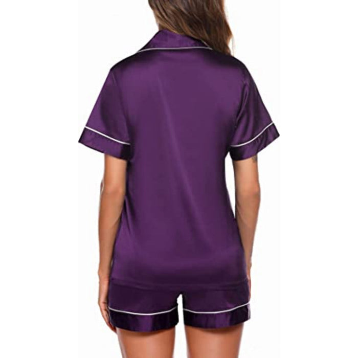 Solid Women's Short Sleeve Sleepwear