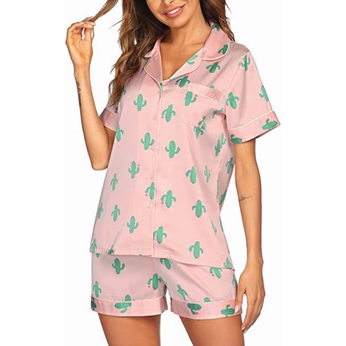 Printed Women's Short Sleeve Sleepwear