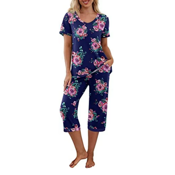 Printed Casual Pajama Set For Women