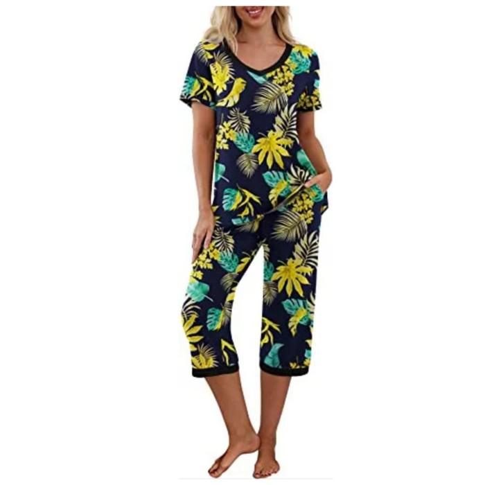 Women Sleepwear Night  Pajamas Set