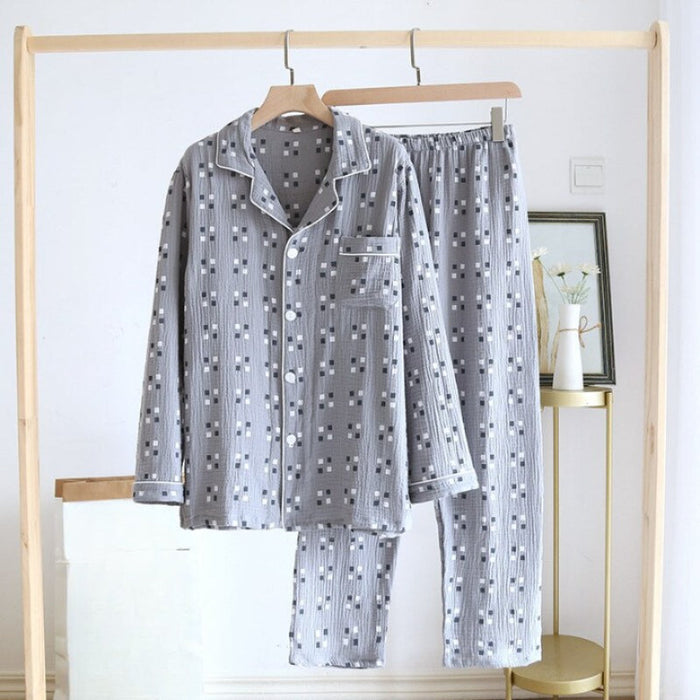 Dot Pattern Men's Pajamas Set