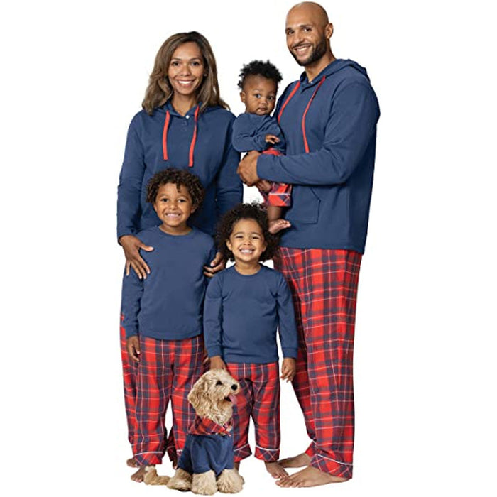 The Red And Blue Plaid Matching Family Sets