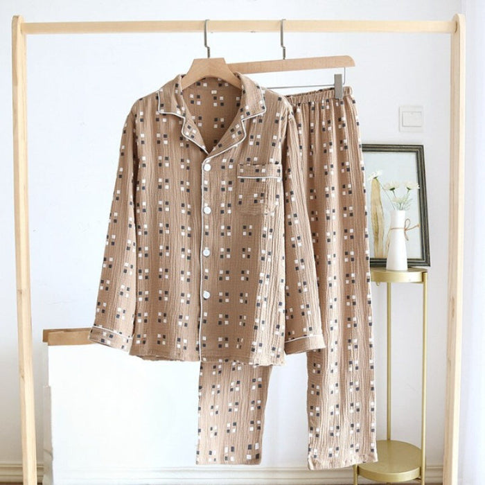 Dot Pattern Men's Pajamas Set