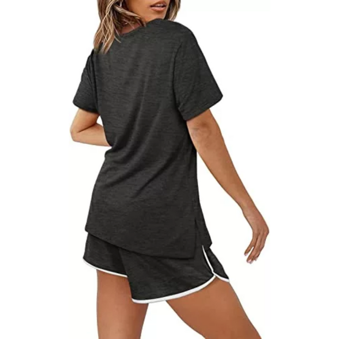 Short Sleeve Pajama Set For Women