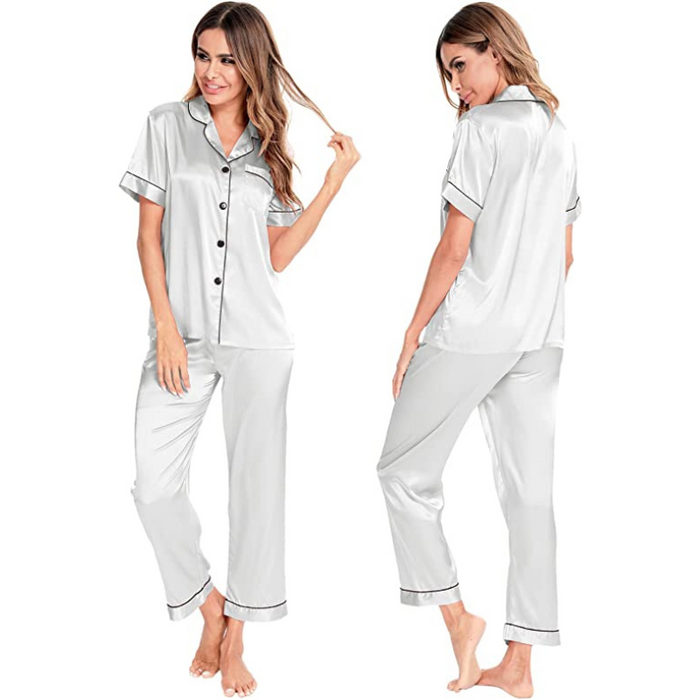 Women's Silk Satin Two-Piece Sleepwear