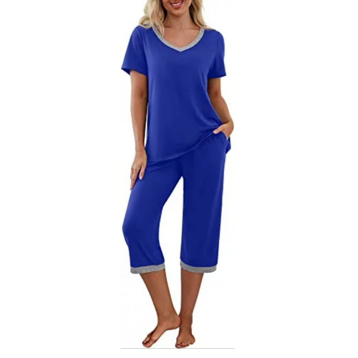 Women's With Pocket Pajama Set