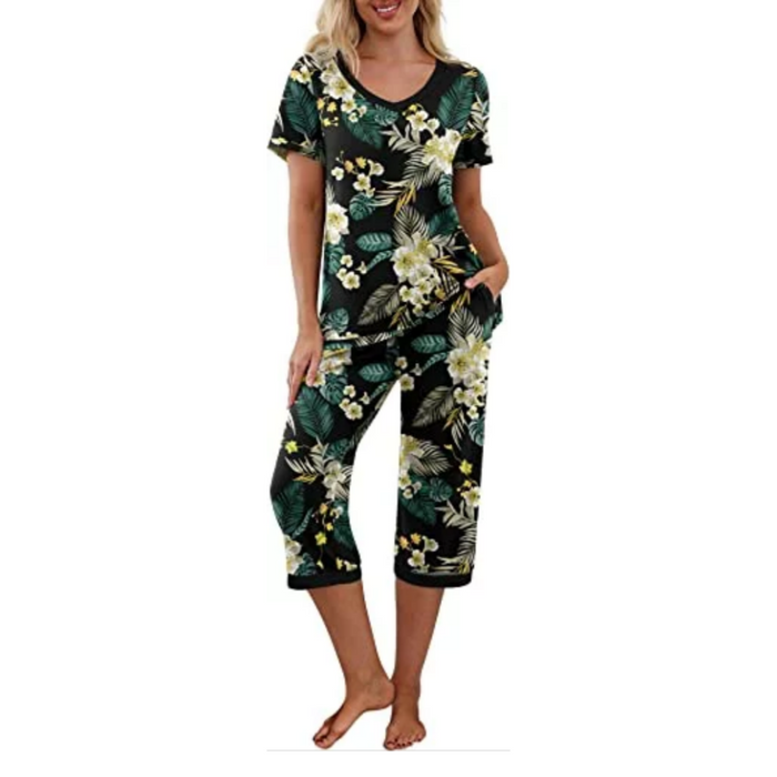 Women Sleepwear Night  Pajamas Set