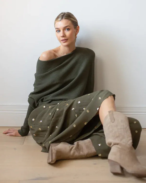 Asymmetric Draped Jumper