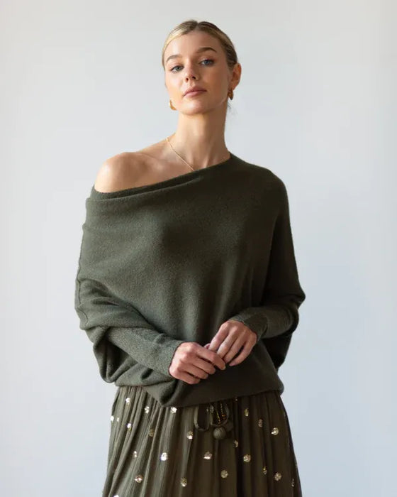 Asymmetric Draped Jumper