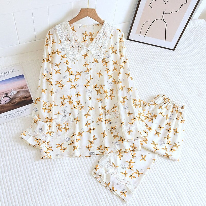 Large Flower Homewear Suit