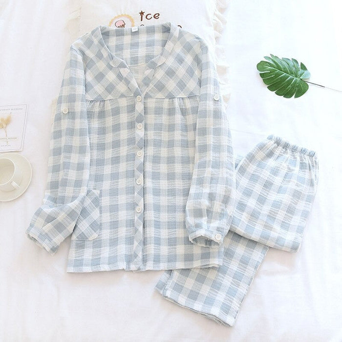 Plaid Home Wear Pajama For Women