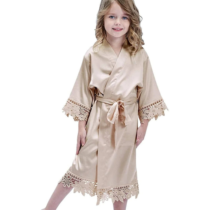 Robe Silky Flower Robes For Kids