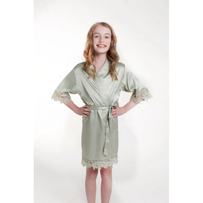 Robe Silky Flower Robes For Kids