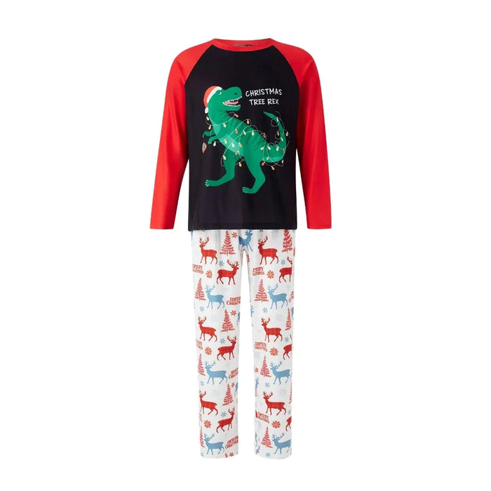 Christmas Dino Lights Family Pajama Set