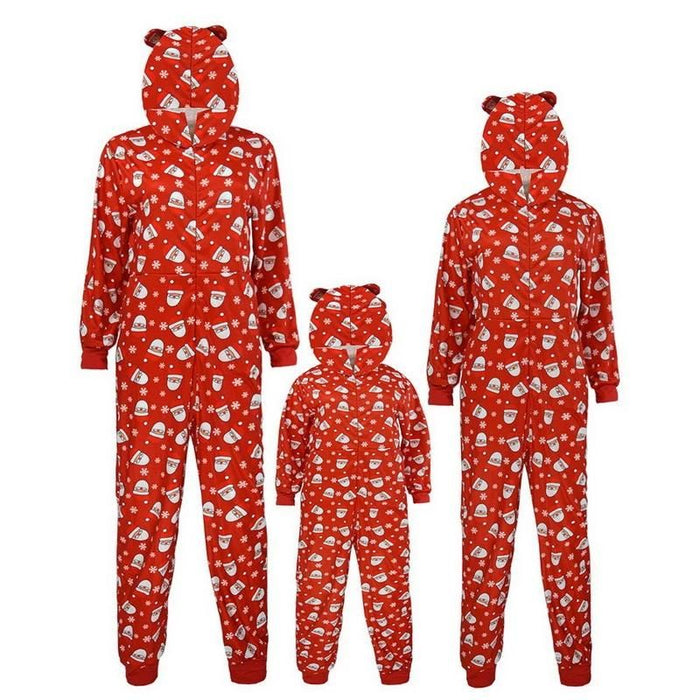 Christmas Santa Claus Pajamas Romper Jumpsuit