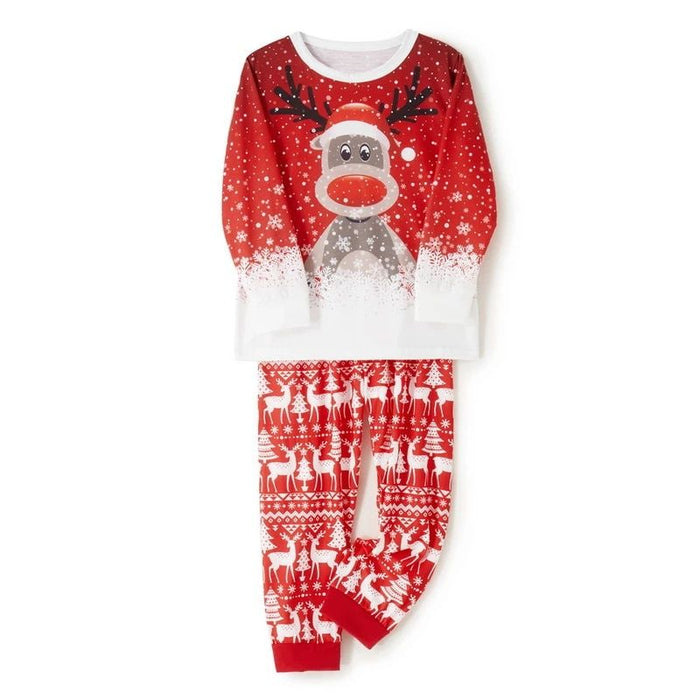 Set Xmas Deer Print Pijamas