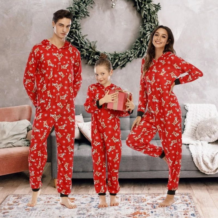 Christmas Jumpsuit Pajama Set