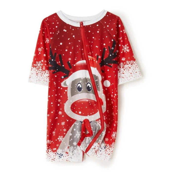 Set Xmas Deer Print Pijamas