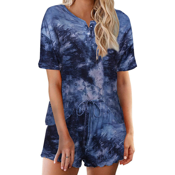 Tie Dye Women's Sleepwear Pajamas Set