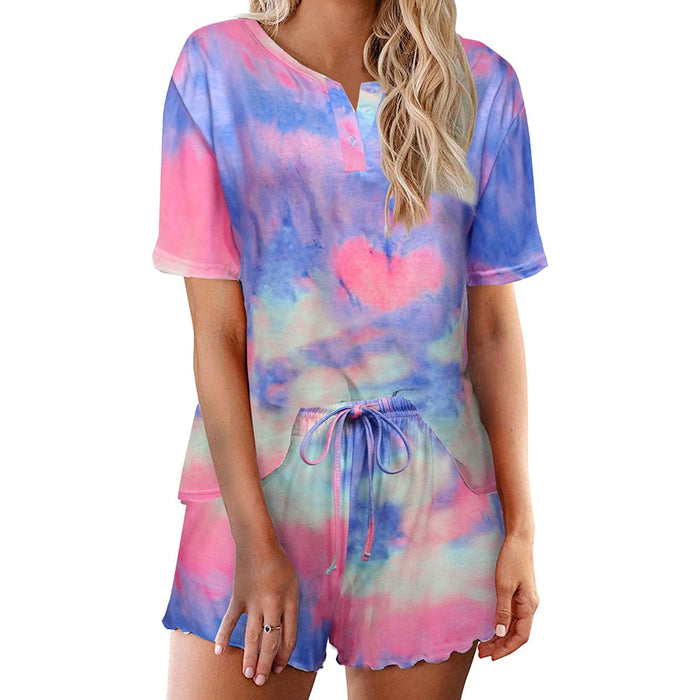 Tie Dye Women's Sleepwear Pajamas Set